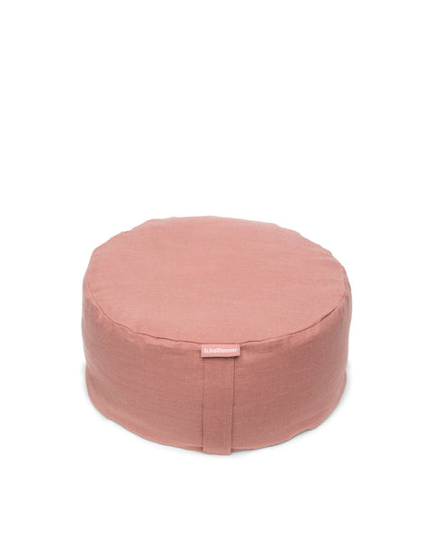 linen mod meditation cushion - supportive & durable – b, halfmoon